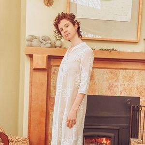 Lace Dress Handmade in Suzhou - Embroidered Silk